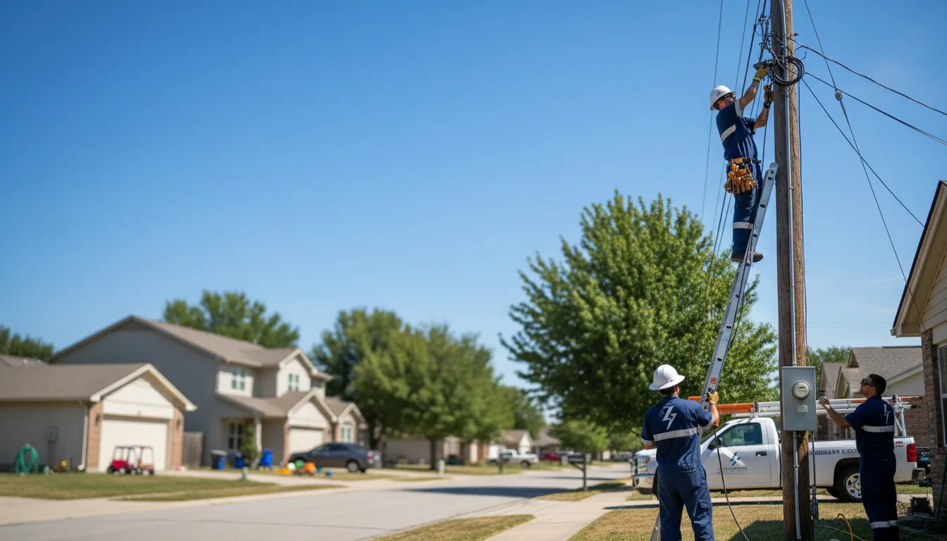 Residential electrician providing installation services in Delmont, NJ